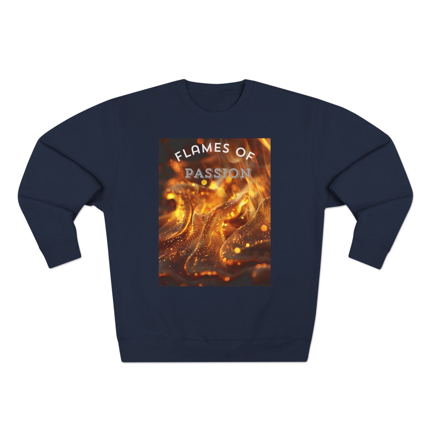 Flame of Passion, a Unisex Crewneck Sweatshirt for comfort.