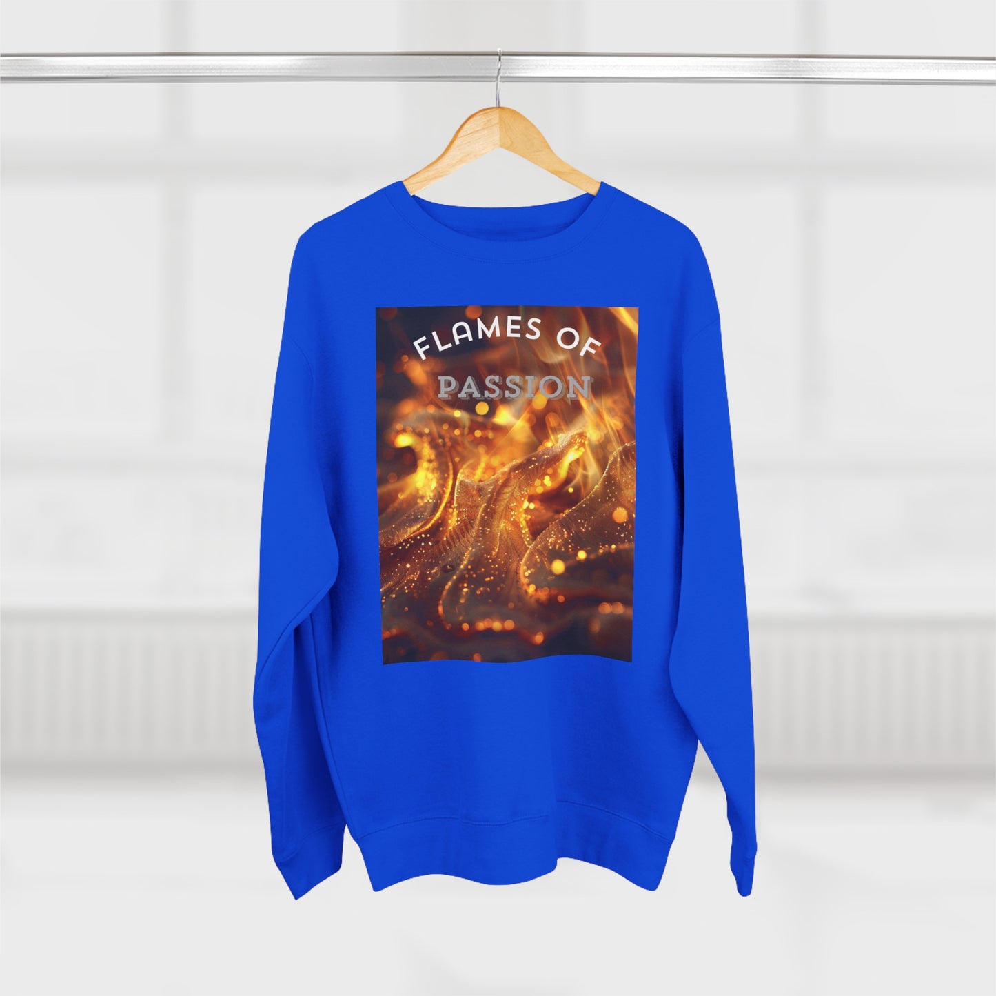 Flame of Passion, a Unisex Crewneck Sweatshirt for comfort.