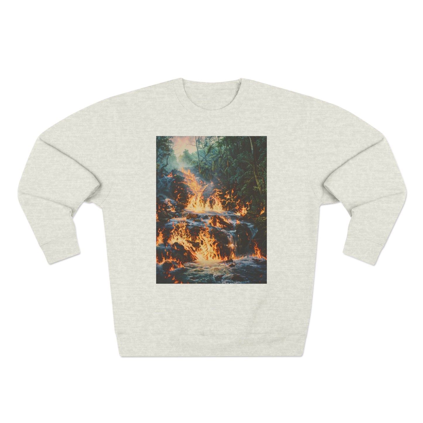 Volcanic forest, Unisex Crewneck Sweatshirt