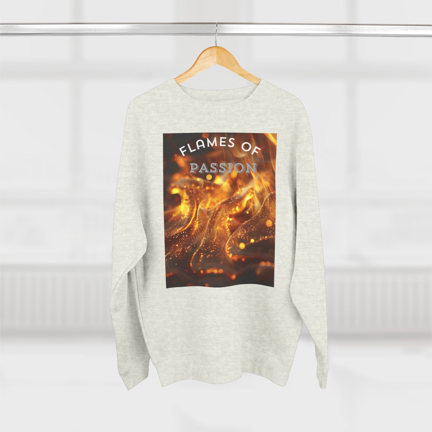 Flame of Passion, a Unisex Crewneck Sweatshirt for comfort.