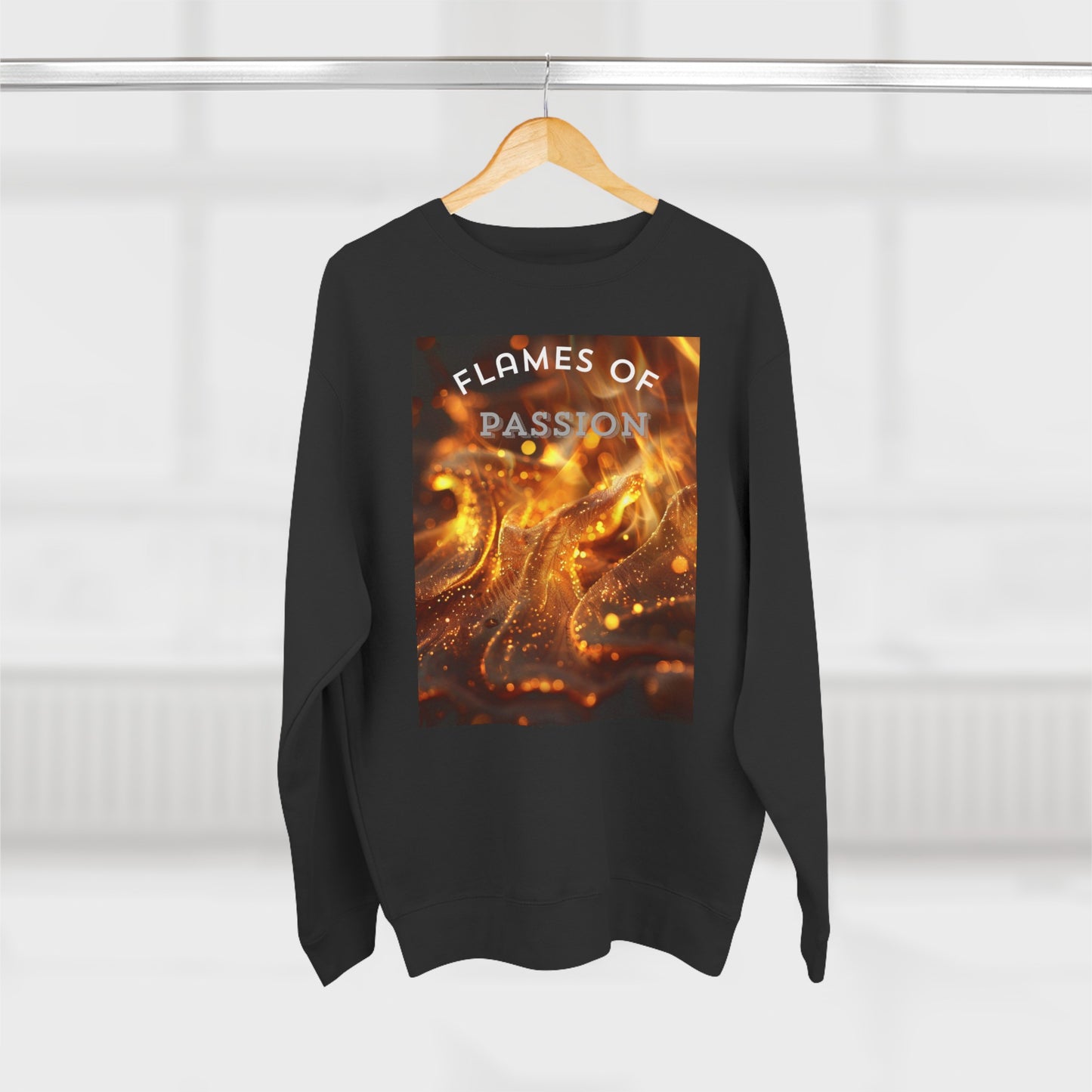 Flame of Passion, a Unisex Crewneck Sweatshirt for comfort.