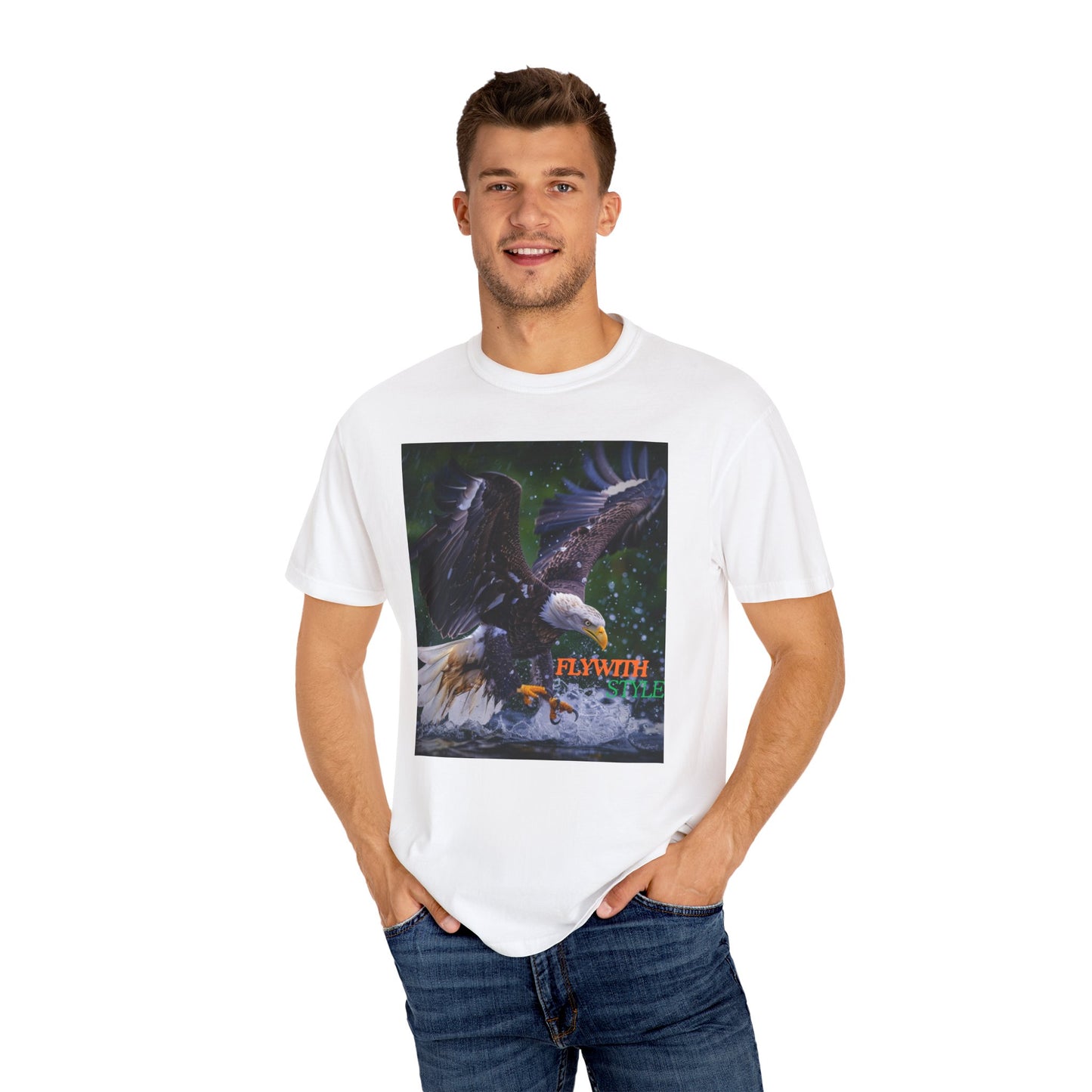 Flywith style, a Unisex Garment-Dyed T-shirt