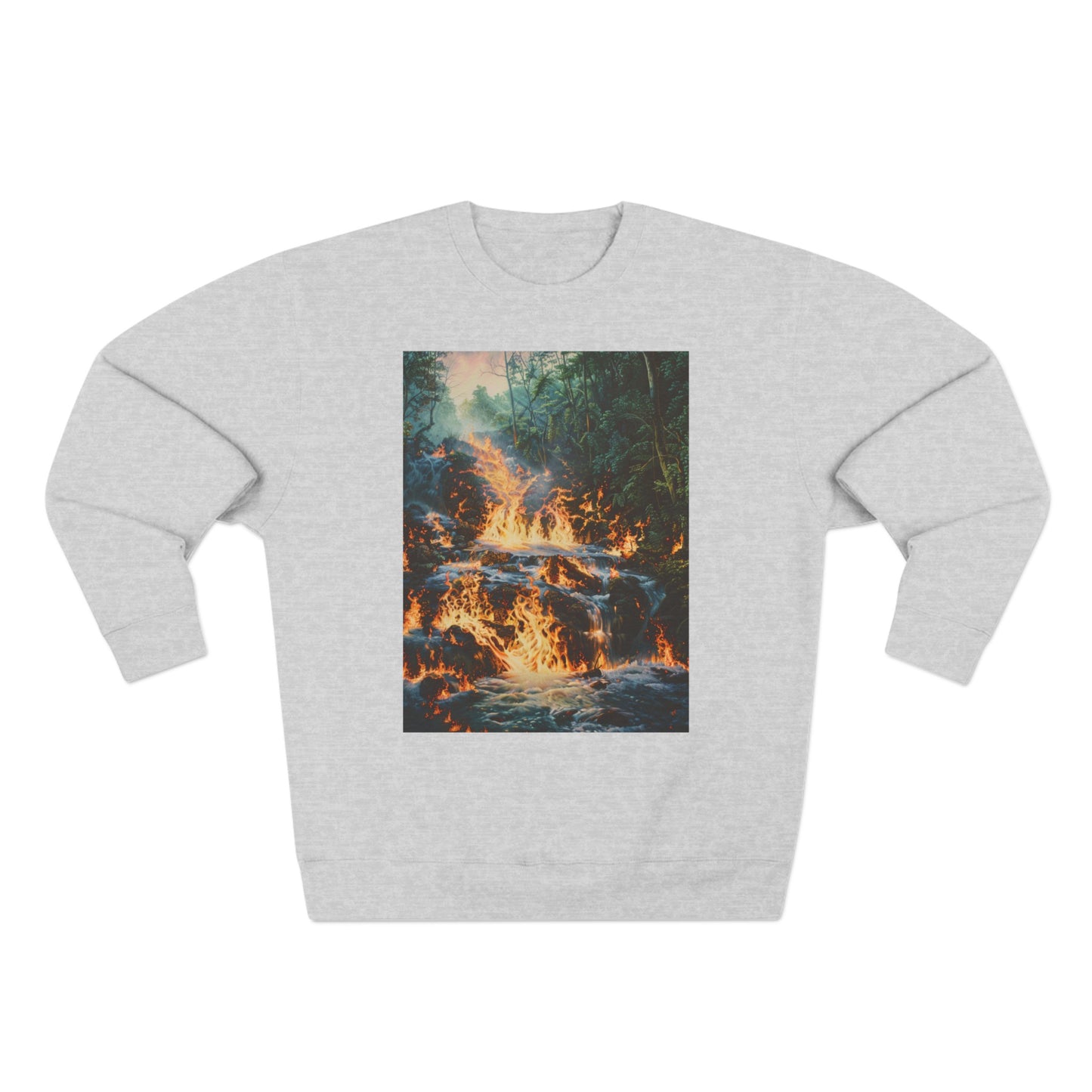 Volcanic forest, Unisex Crewneck Sweatshirt