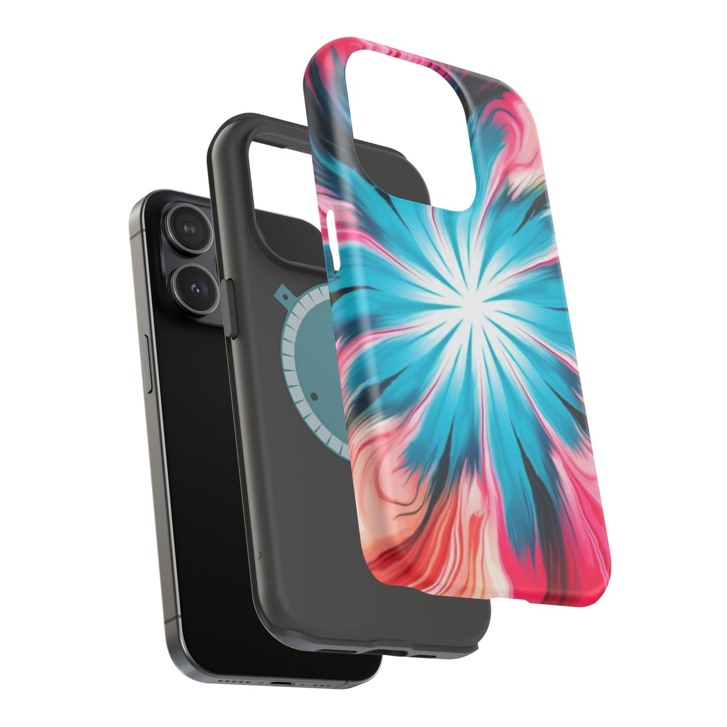 middle swirl tie-dye Magnetic Tough Cases