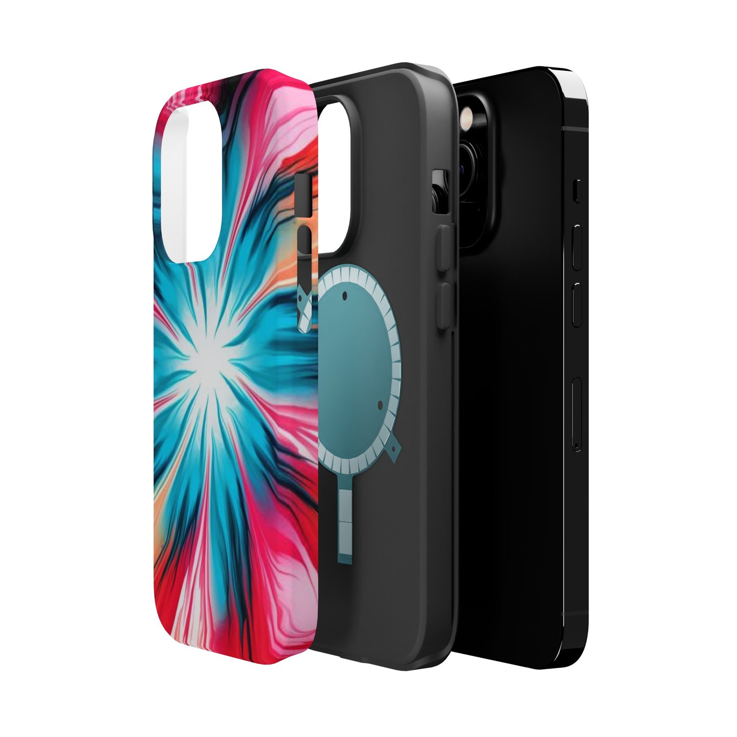 Floral tie-dye Magnetic Tough Cases