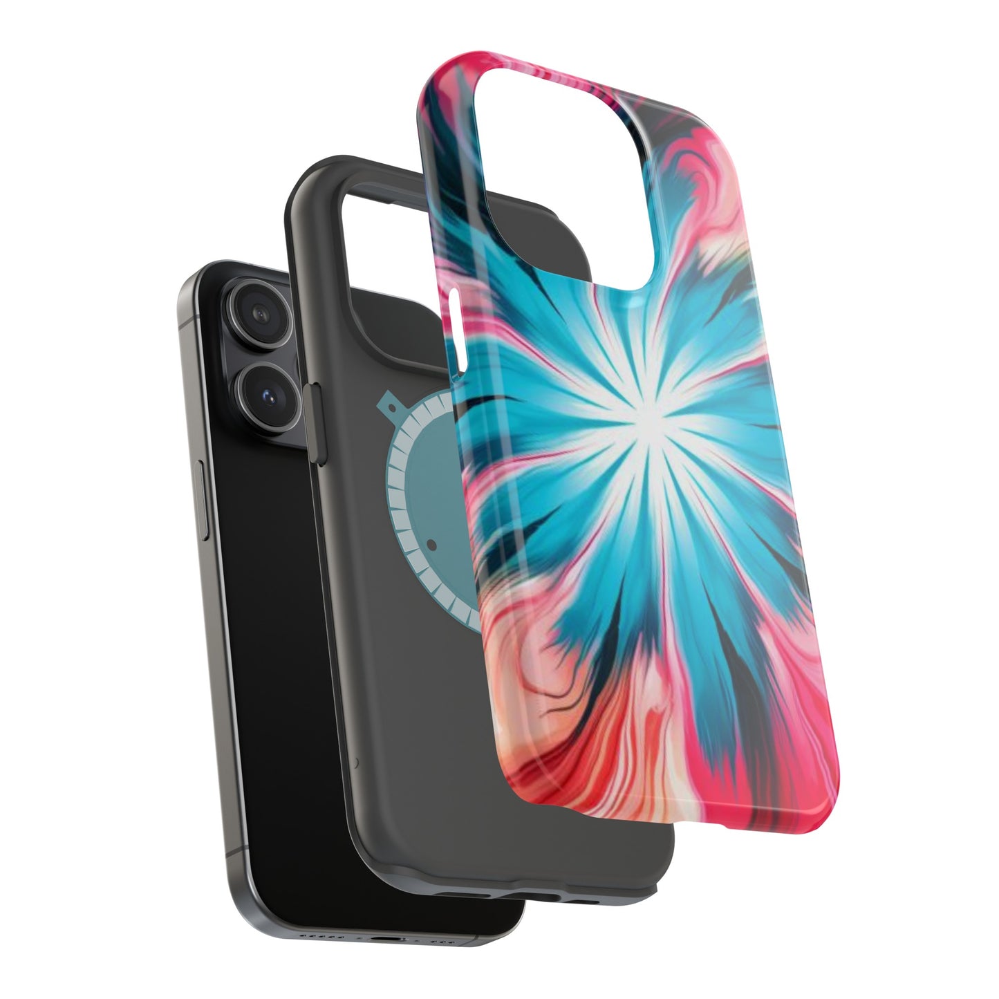 middle swirl tie-dye Magnetic Tough Cases