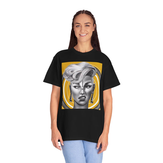 Poised Allure, a Unisex Garment-Dyed T-shirt