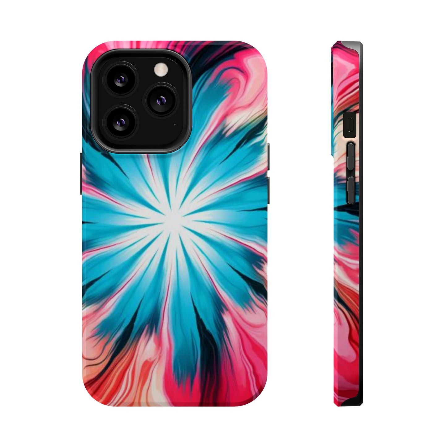 middle swirl tie-dye Magnetic Tough Cases