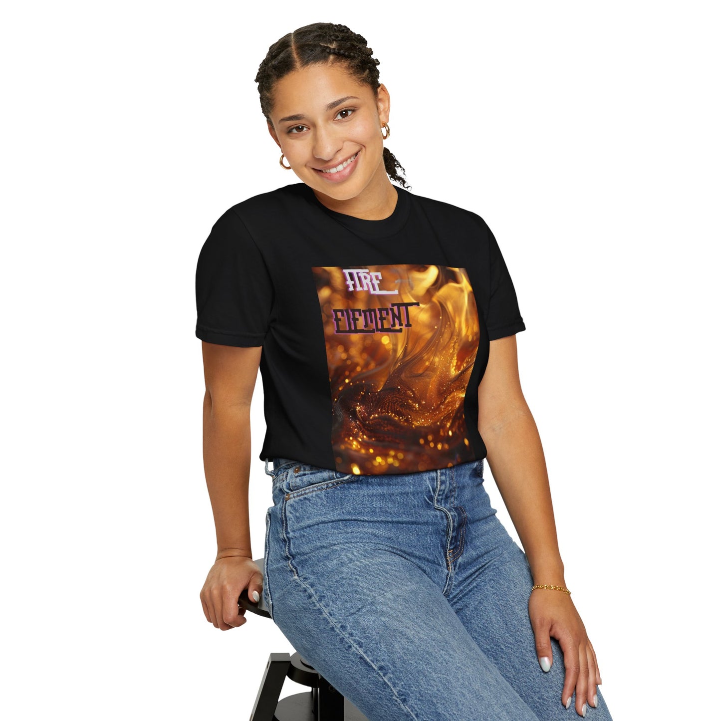 Fire Element, a Unisex Garment-Dyed T-shirt