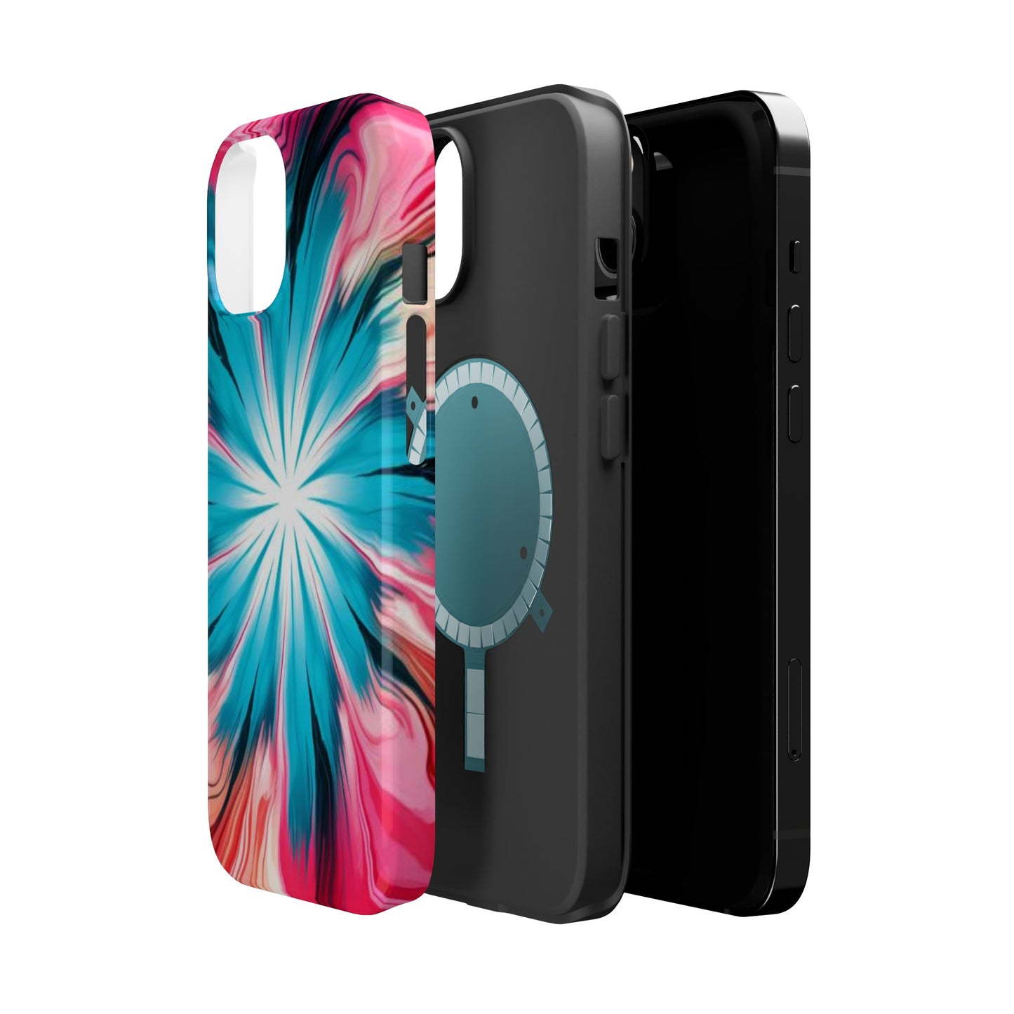 middle swirl tie-dye Magnetic Tough Cases