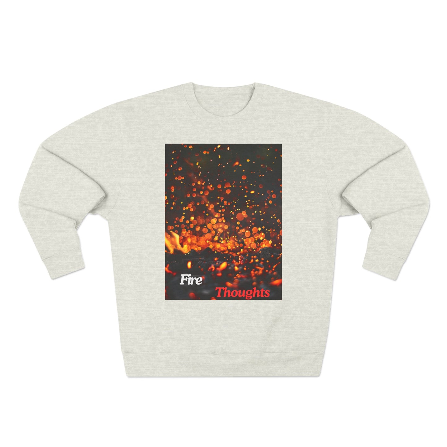 Fire Thoughts, a Unisex Crewneck Sweatshirt