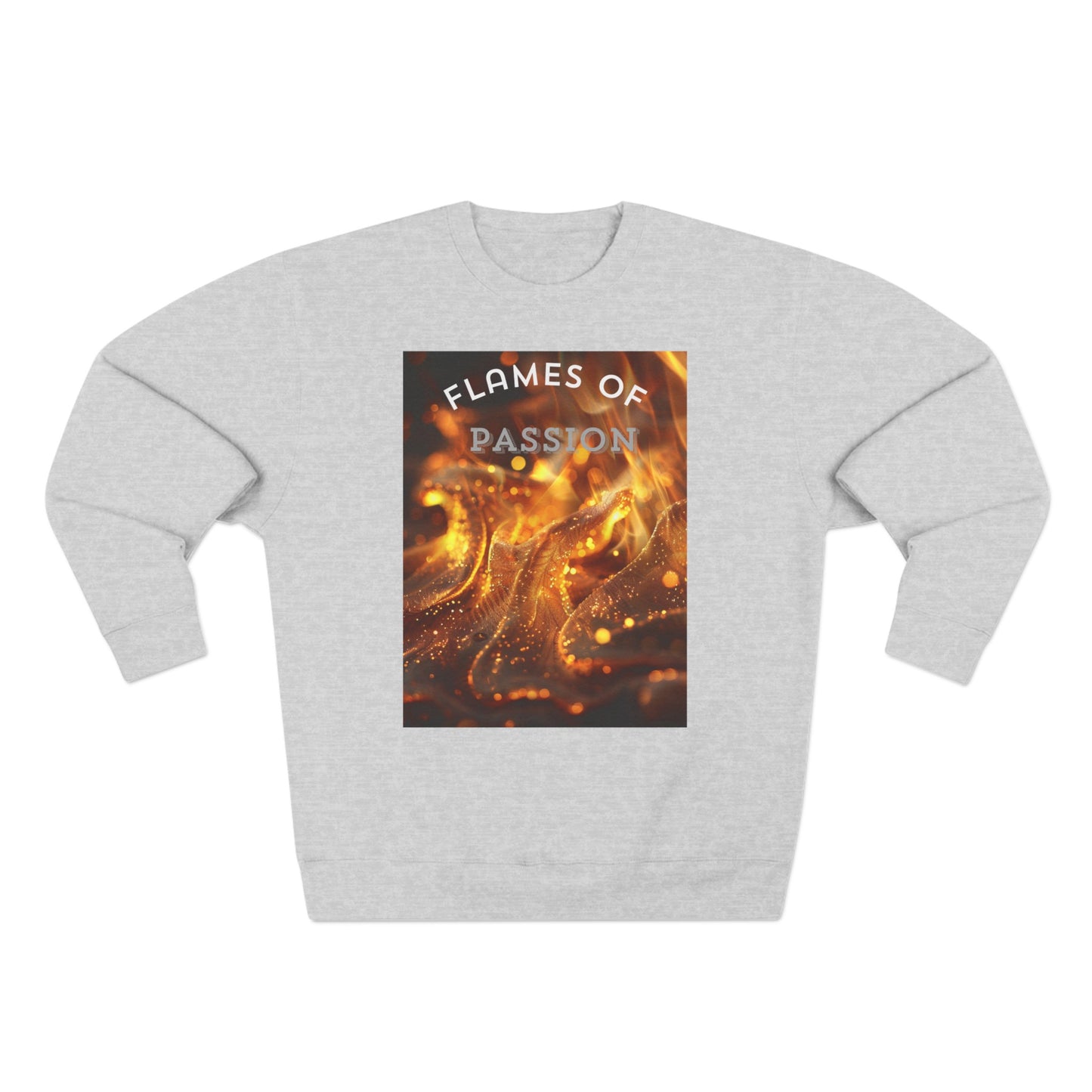 Flame of Passion, a Unisex Crewneck Sweatshirt for comfort.