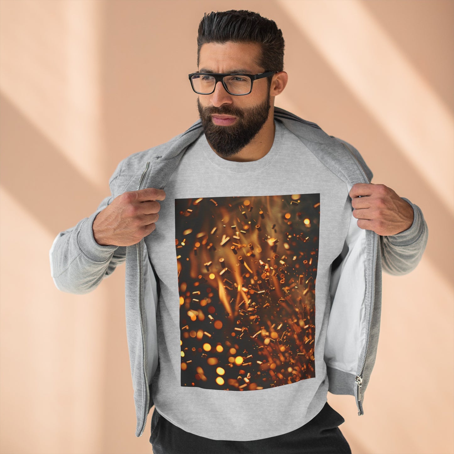 Fire pellets, a Unisex Crewneck Sweatshirt