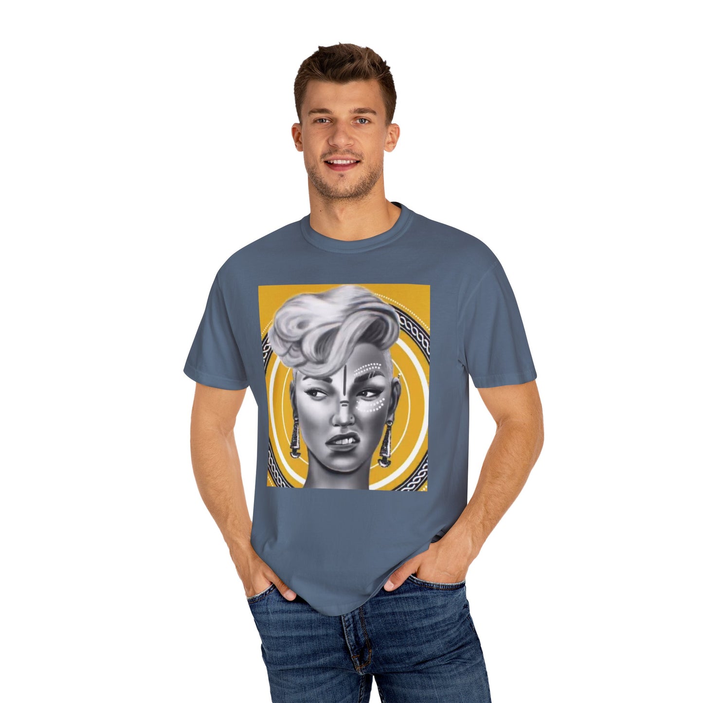 Poised Allure, a Unisex Garment-Dyed T-shirt