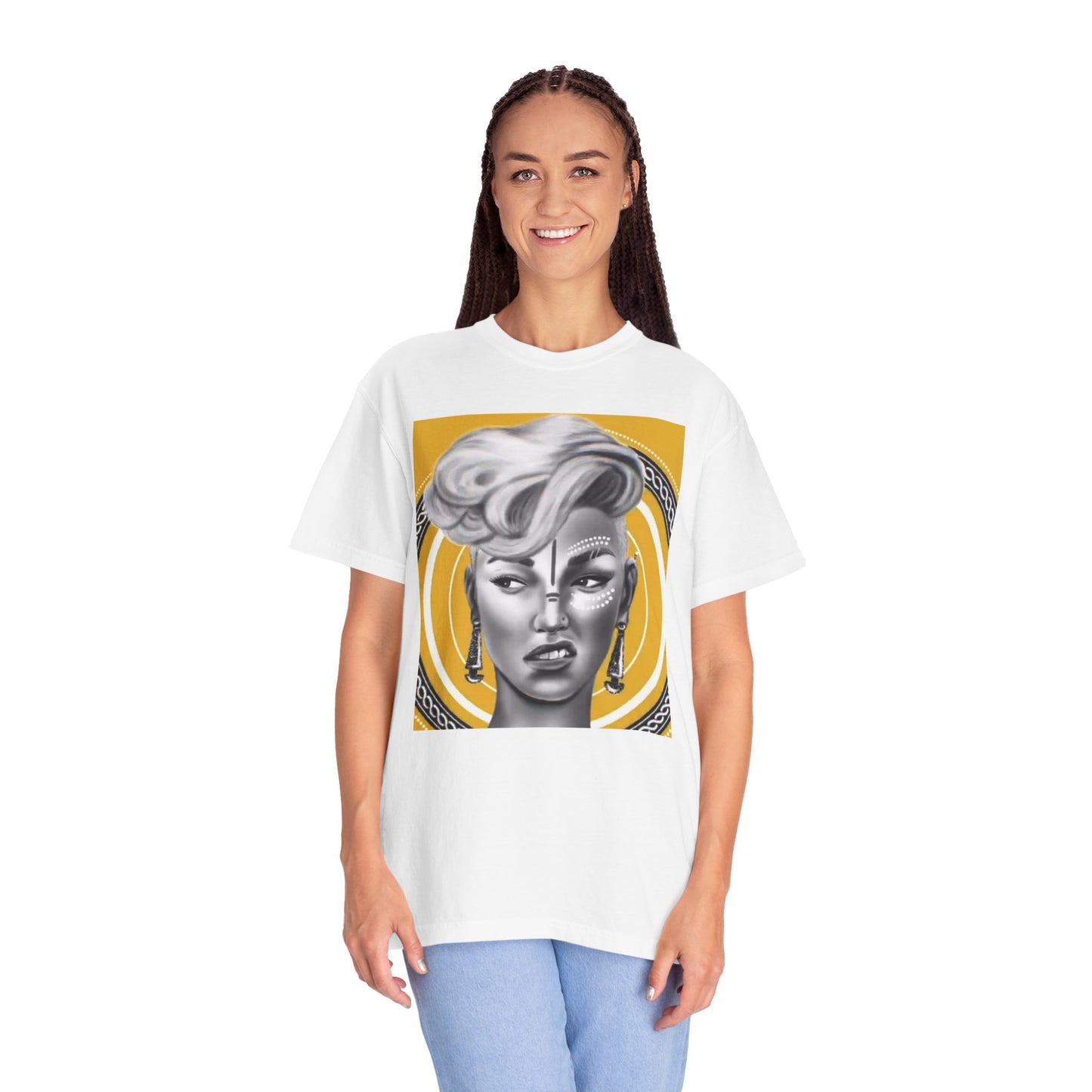 Poised Allure, a Unisex Garment-Dyed T-shirt