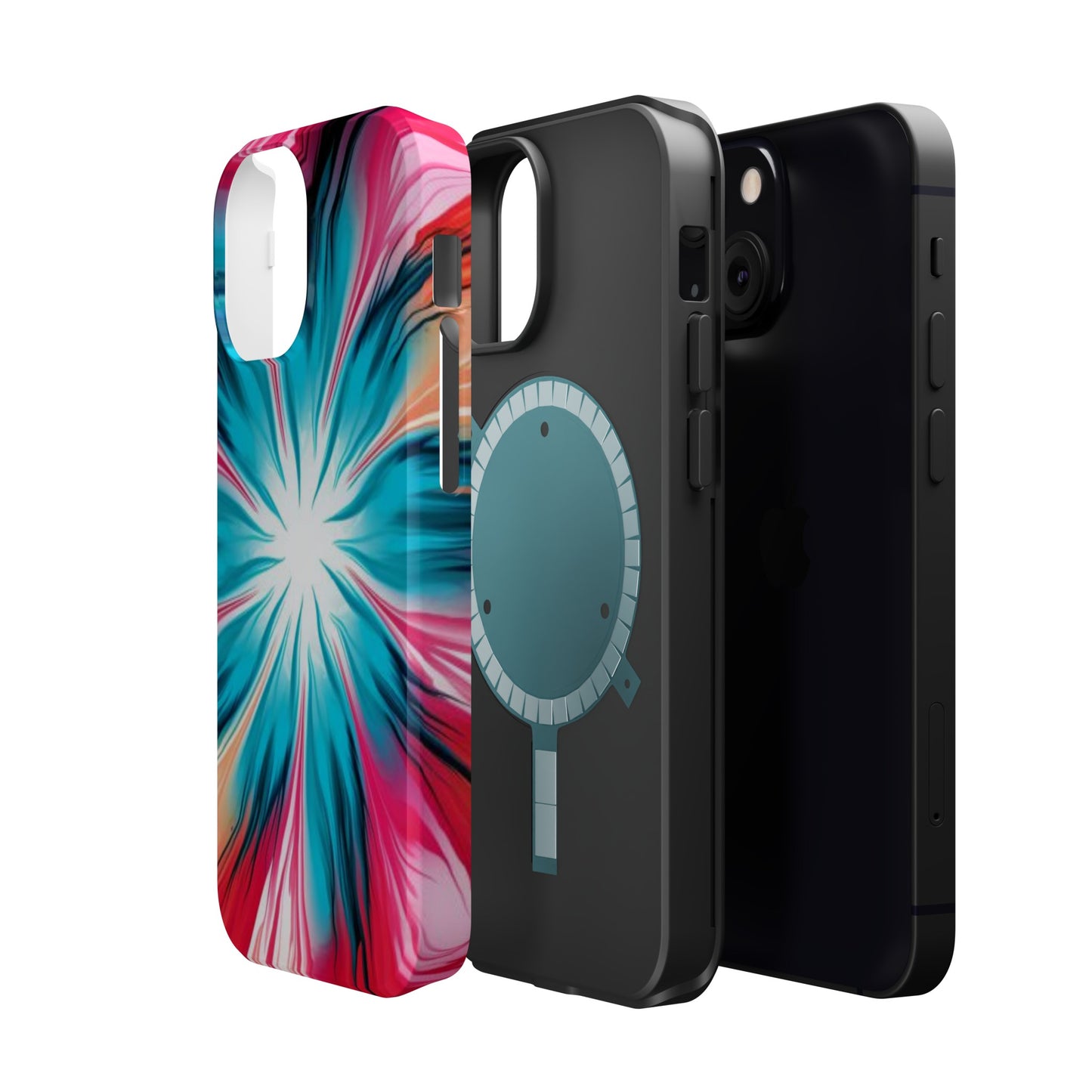 Floral tie-dye Magnetic Tough Cases