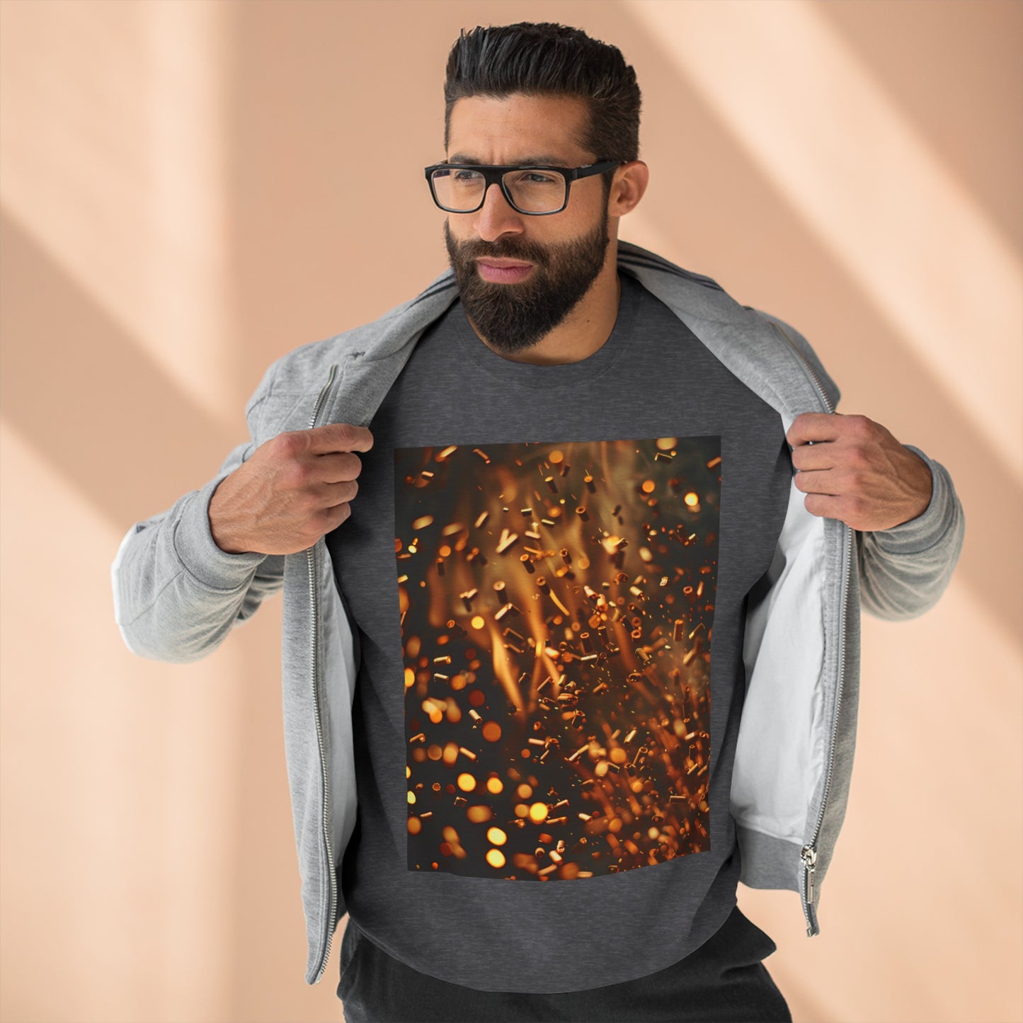 Fire pellets, a Unisex Crewneck Sweatshirt