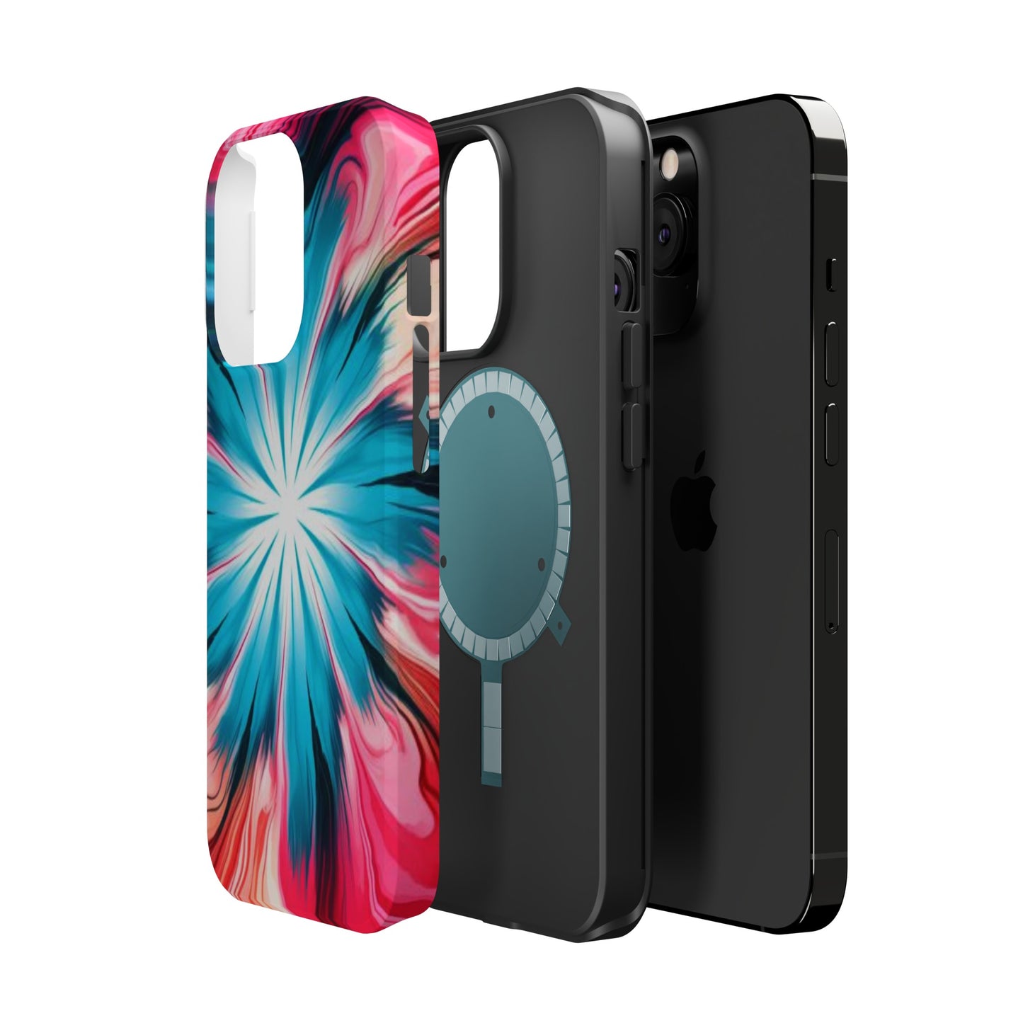 middle swirl tie-dye Magnetic Tough Cases