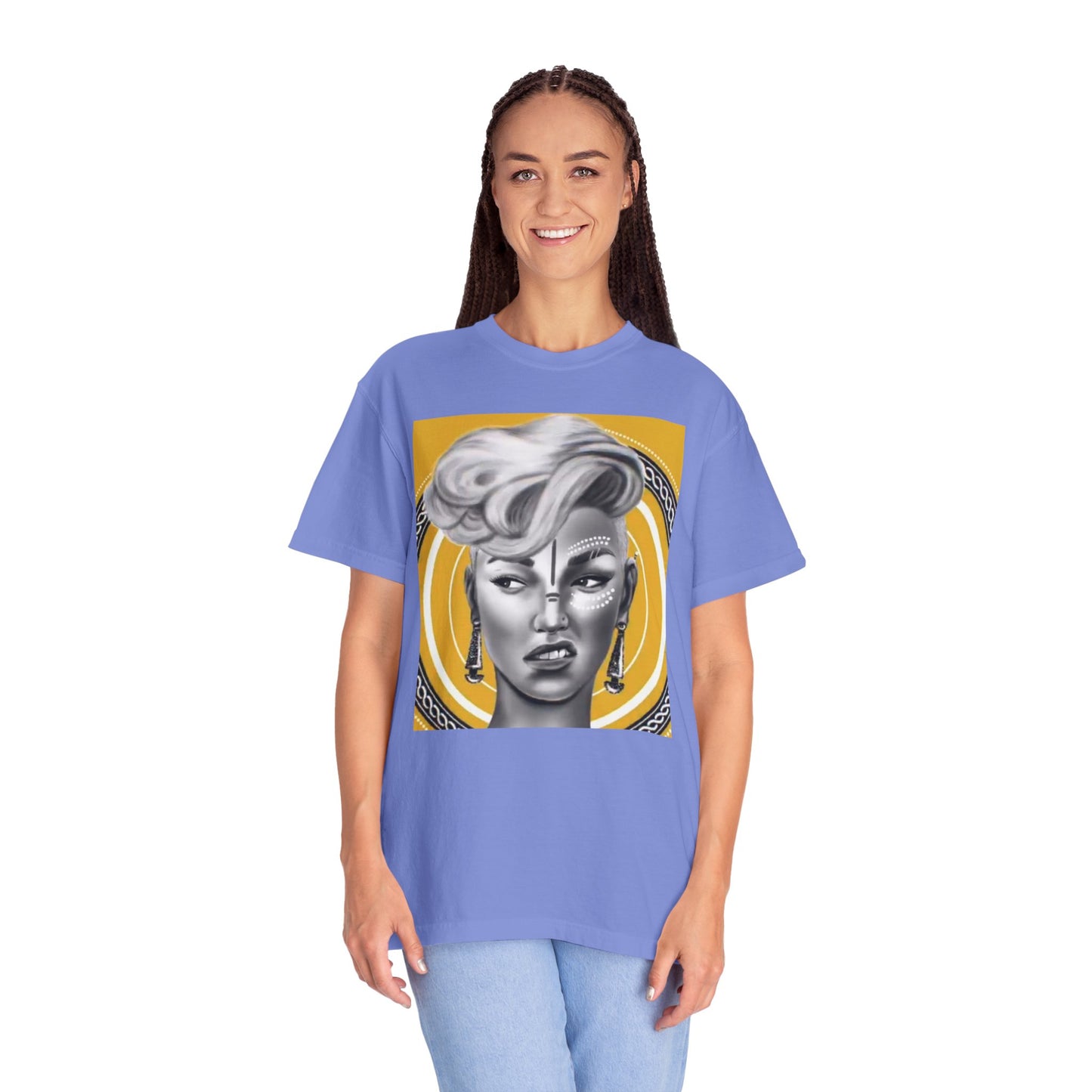 Poised Allure, a Unisex Garment-Dyed T-shirt