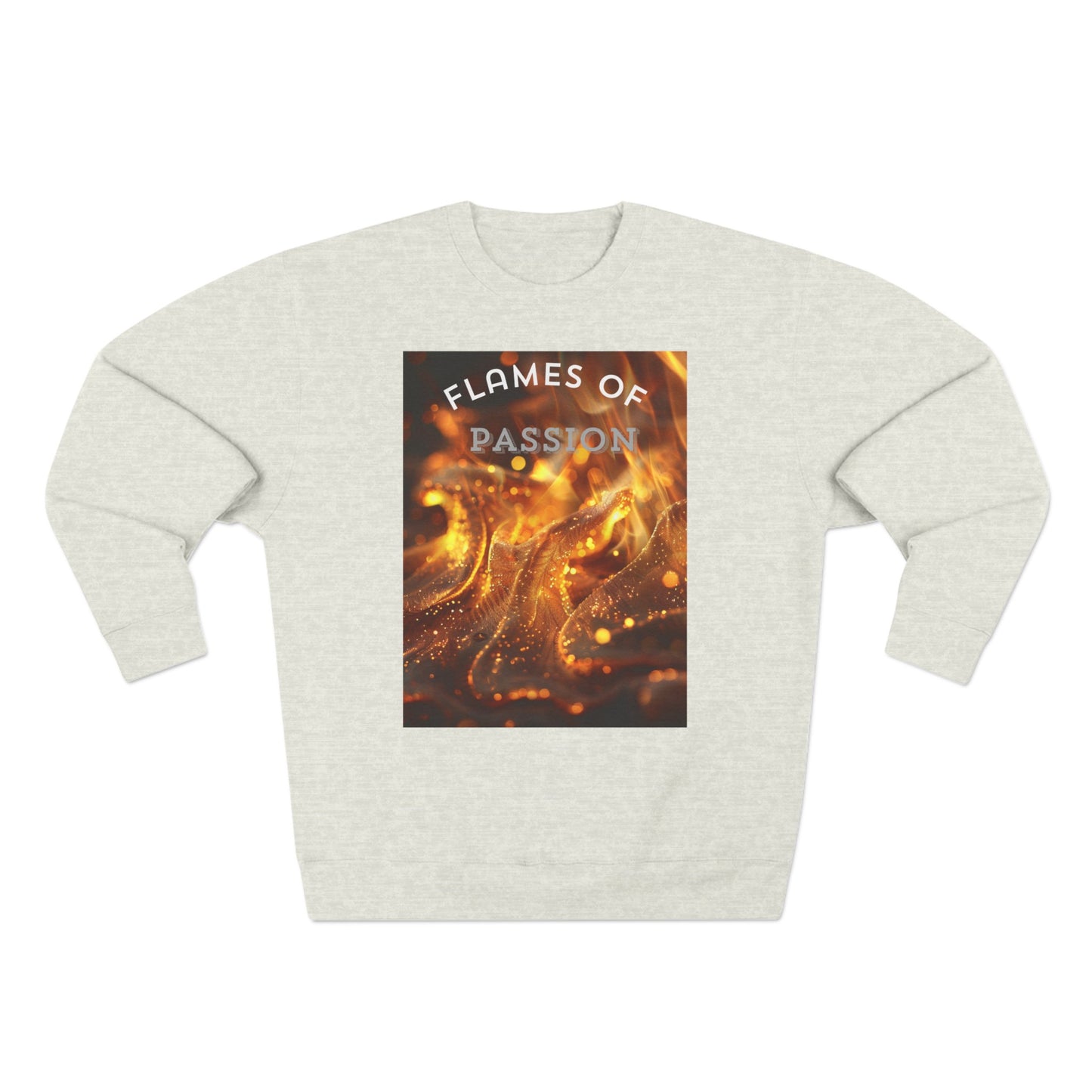 Flame of Passion, a Unisex Crewneck Sweatshirt for comfort.