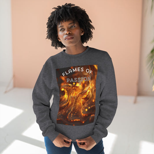 Flame of Passion, a Unisex Crewneck Sweatshirt for comfort.