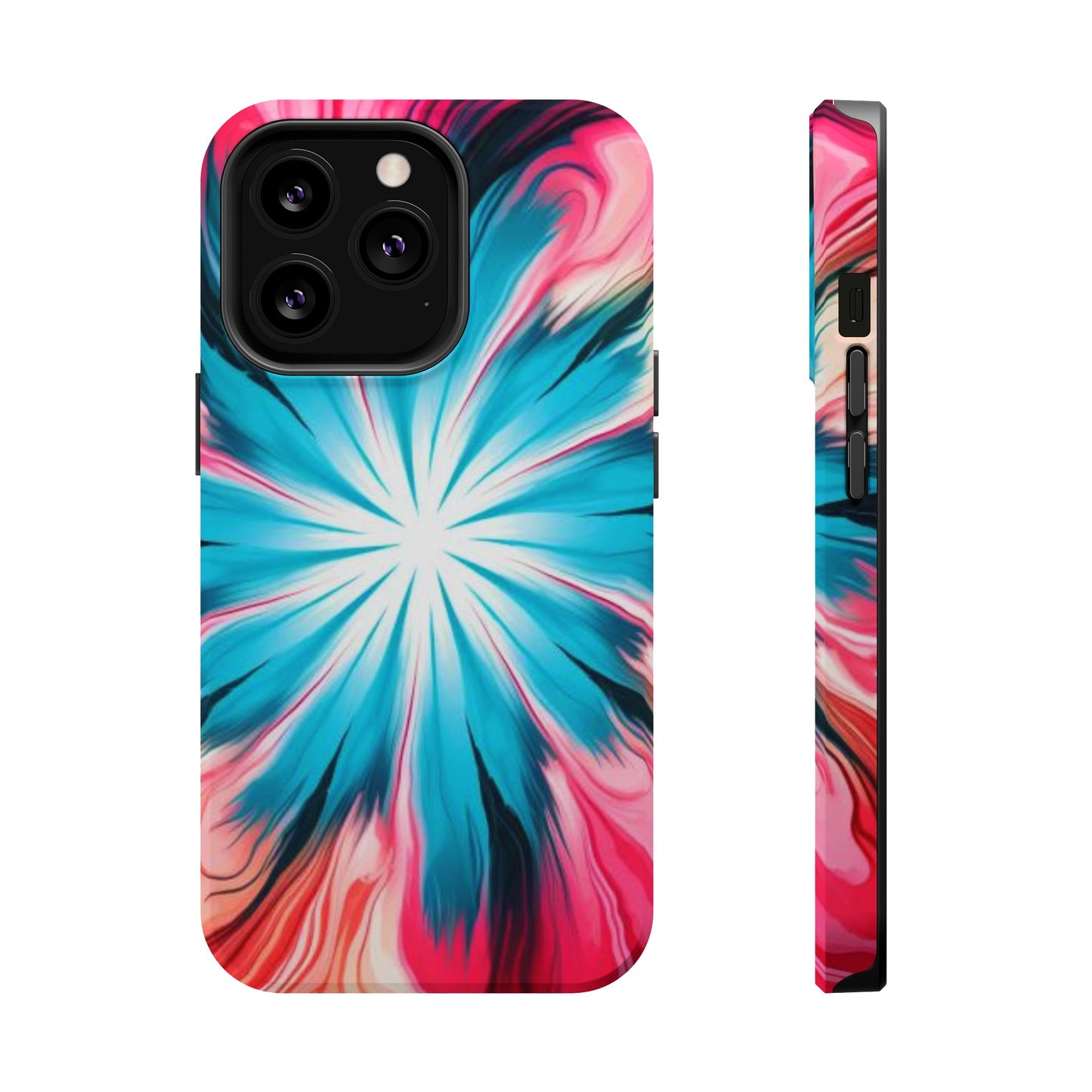 middle swirl tie-dye Magnetic Tough Cases