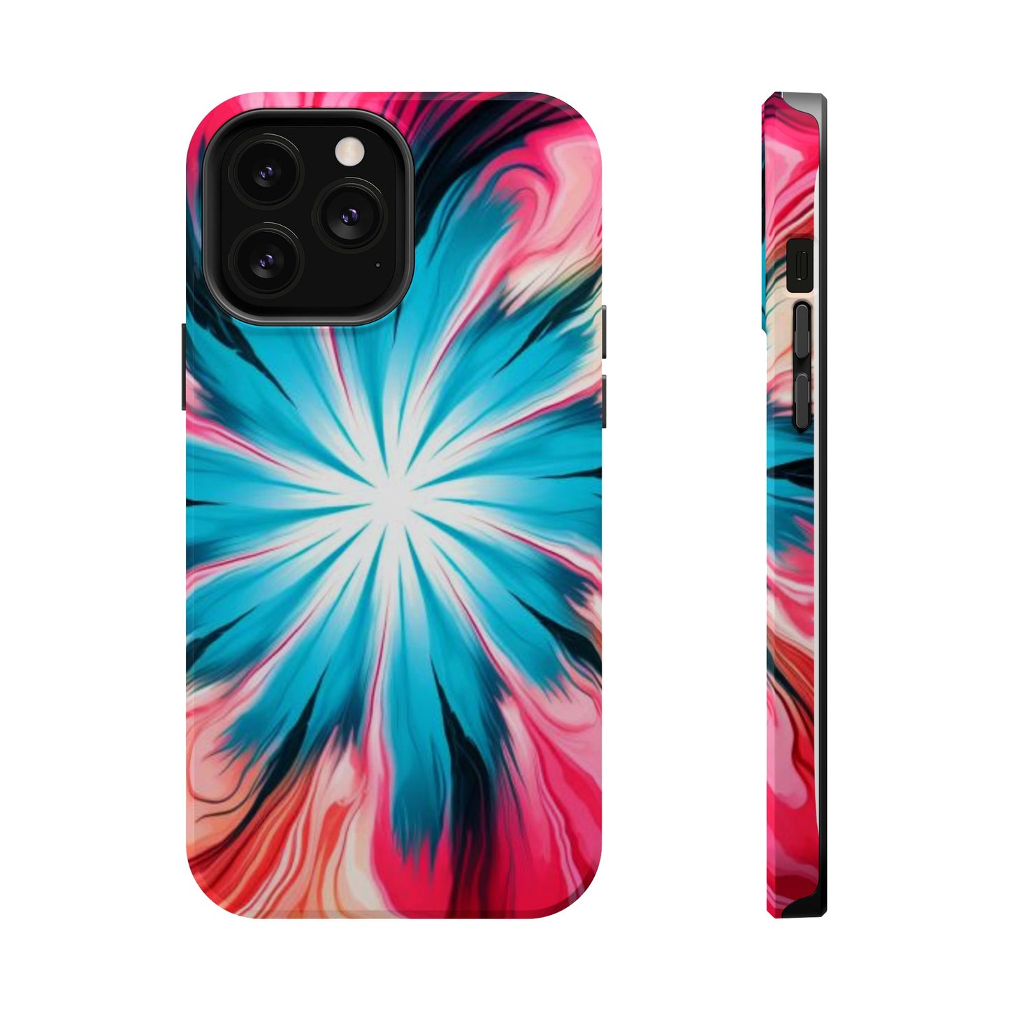 middle swirl tie-dye Magnetic Tough Cases