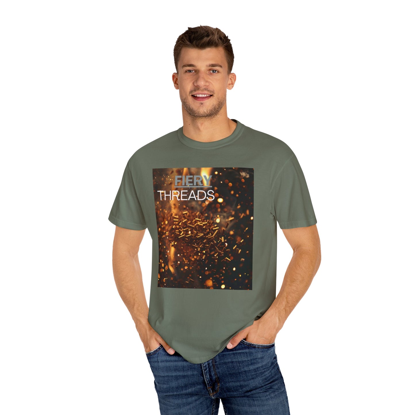 Fiery Threads, a Unisex Garment-Dyed Comfy  T-shirt