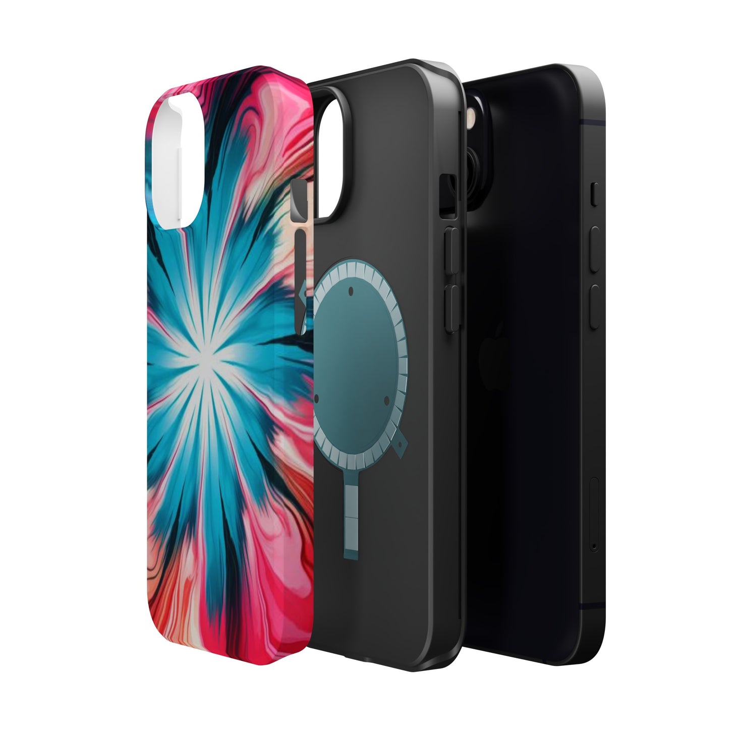 middle swirl tie-dye Magnetic Tough Cases