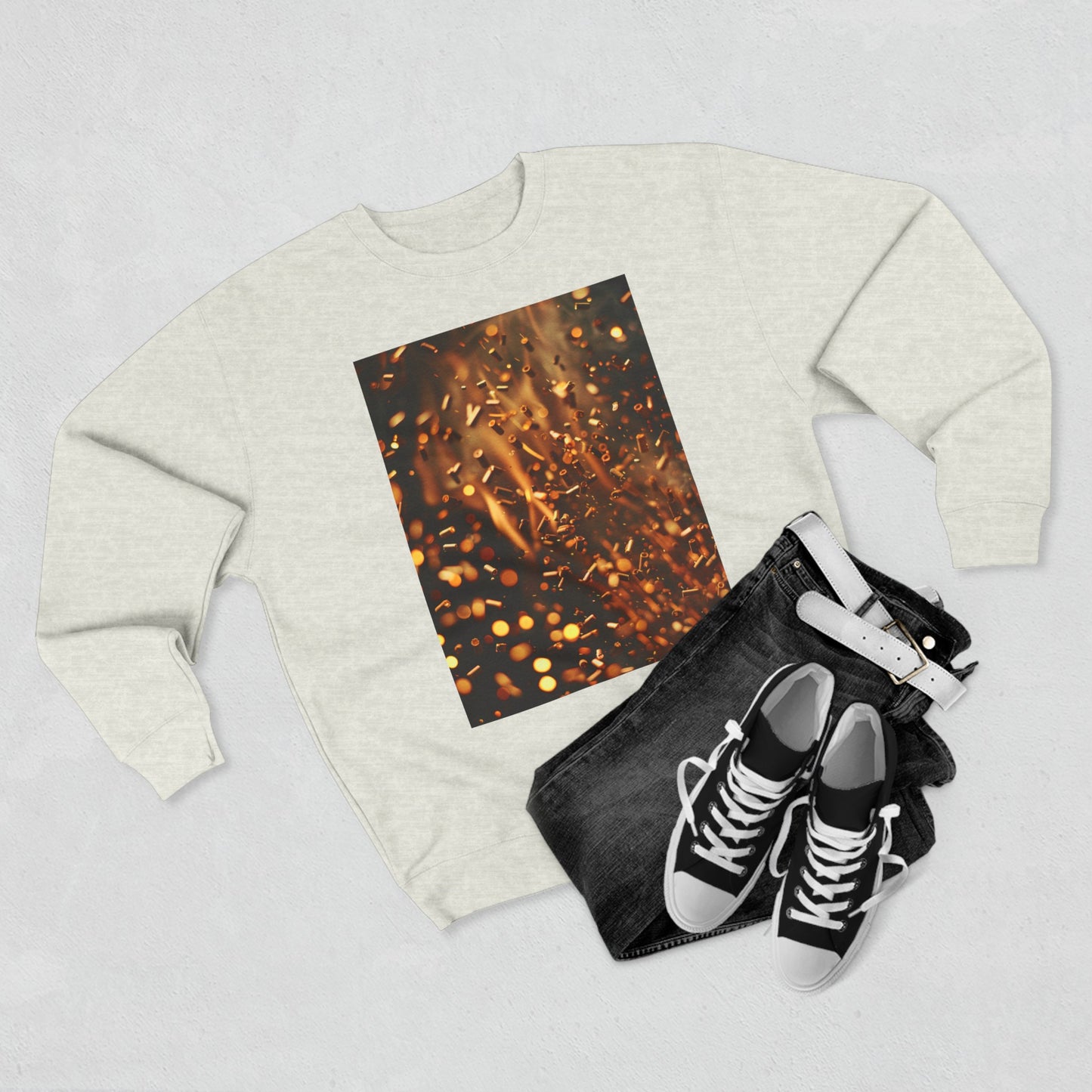 Fire pellets, a Unisex Crewneck Sweatshirt