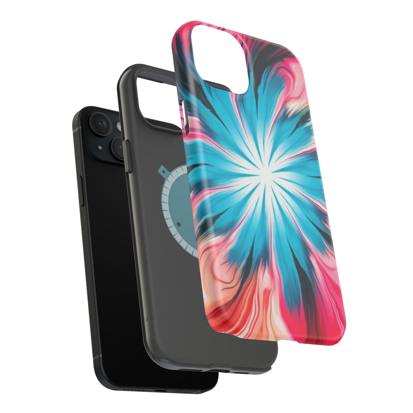 middle swirl tie-dye Magnetic Tough Cases