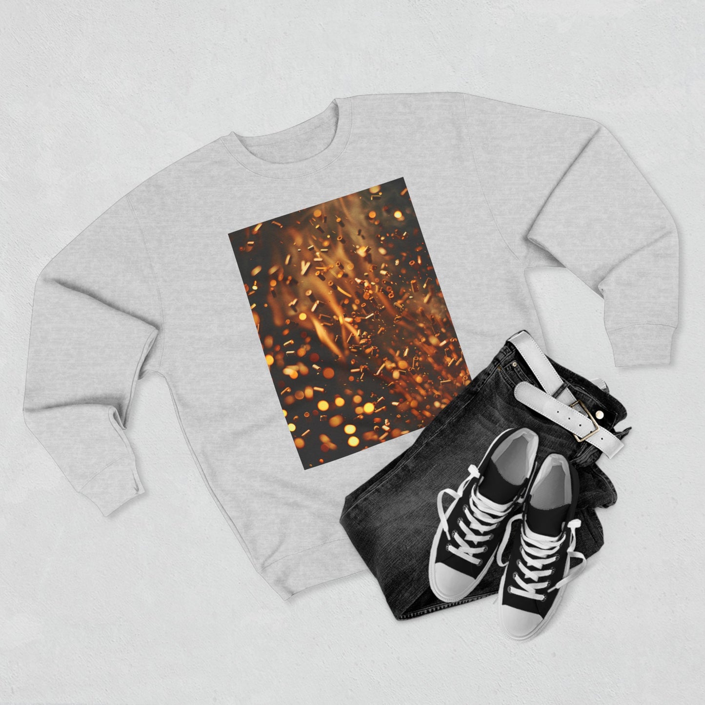 Fire pellets, a Unisex Crewneck Sweatshirt