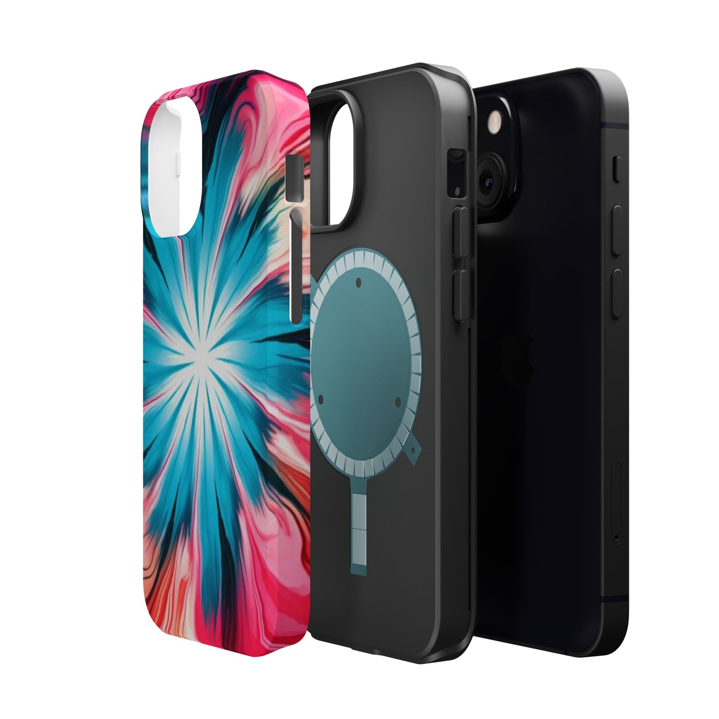 middle swirl tie-dye Magnetic Tough Cases