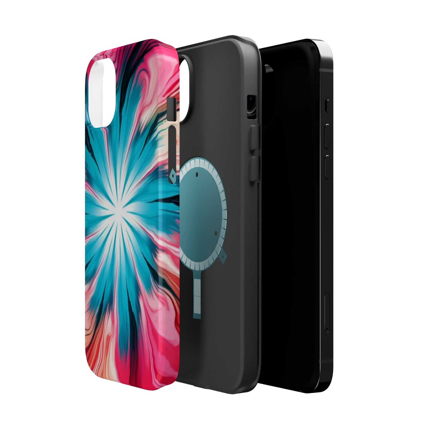 middle swirl tie-dye Magnetic Tough Cases