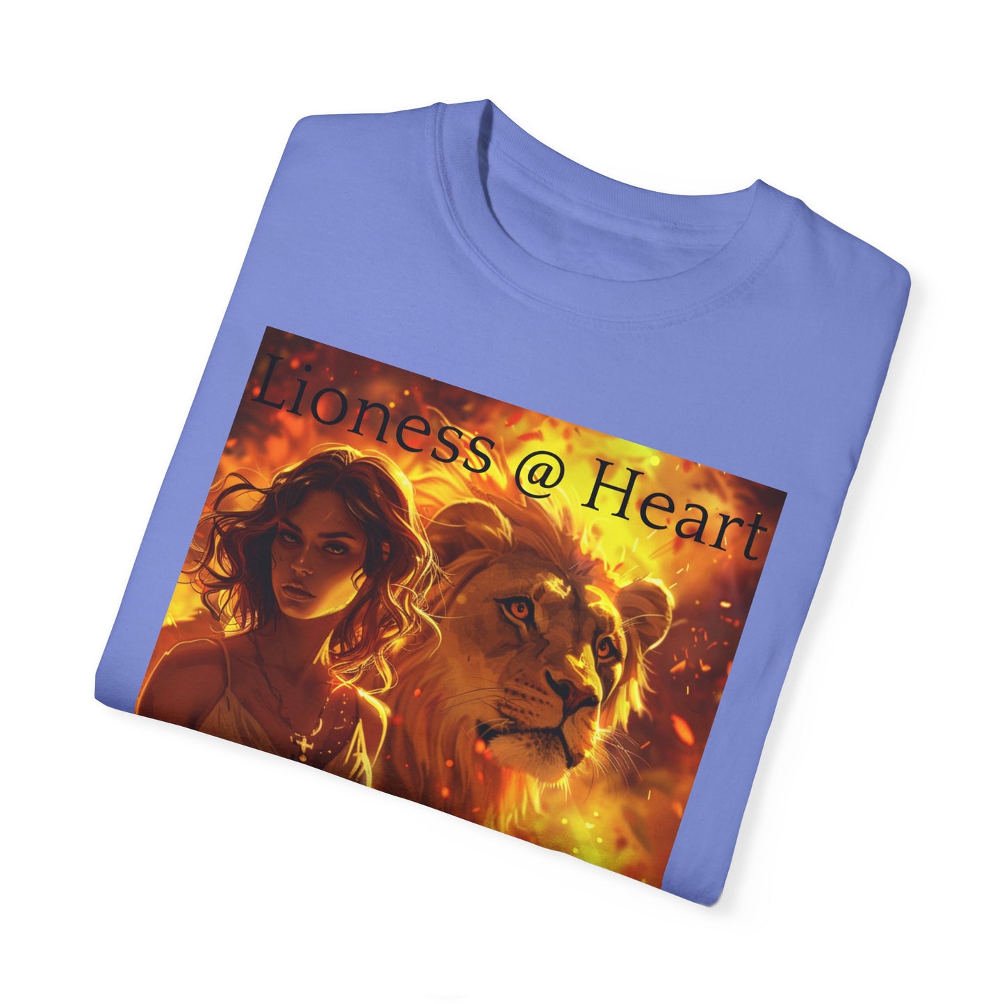 Lioness @ Heart is a Unisex Garment-Dyed T-shirt for trendy and styled people.