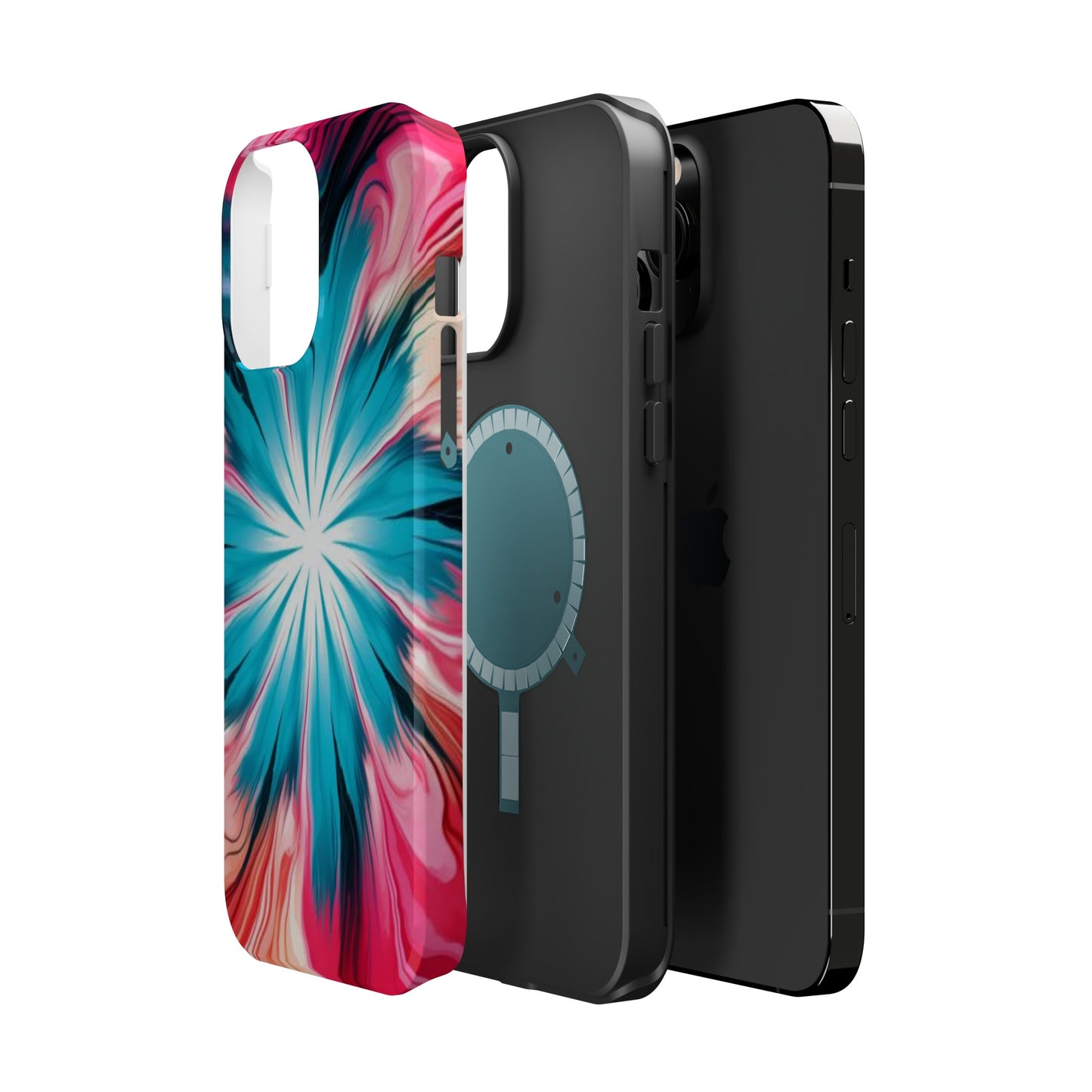 middle swirl tie-dye Magnetic Tough Cases