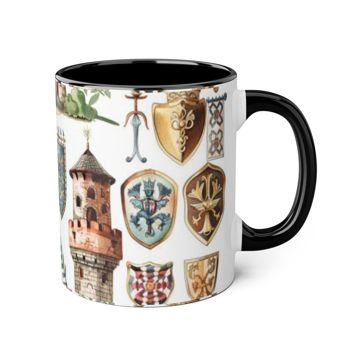 *assorted Medieval Tapestry: Knights, castles, and heraldry a watercolor style