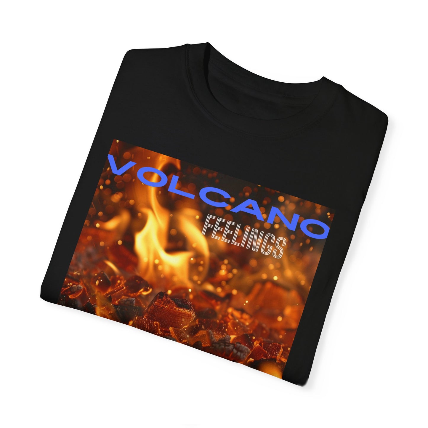 Volcano Feelings, a Unisex Garment-Dyed T-shirt