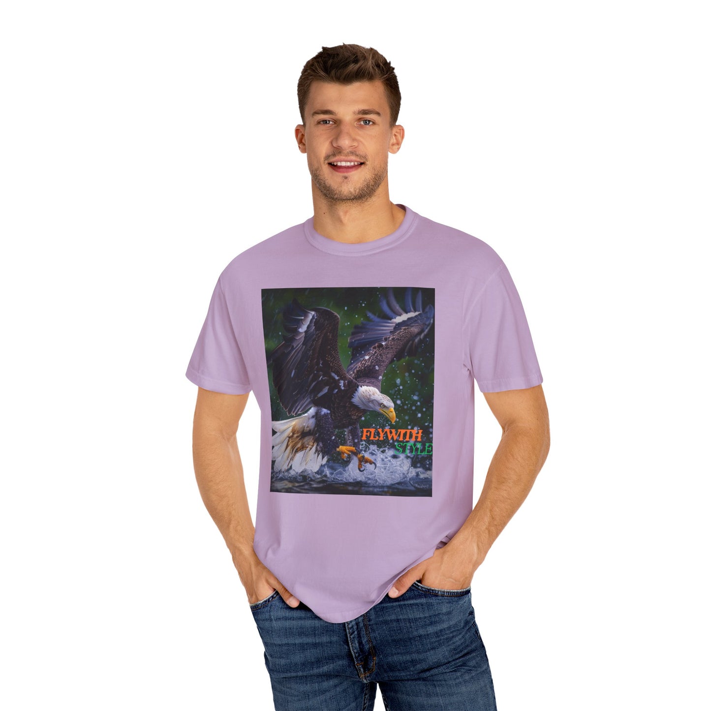 Flywith style, a Unisex Garment-Dyed T-shirt