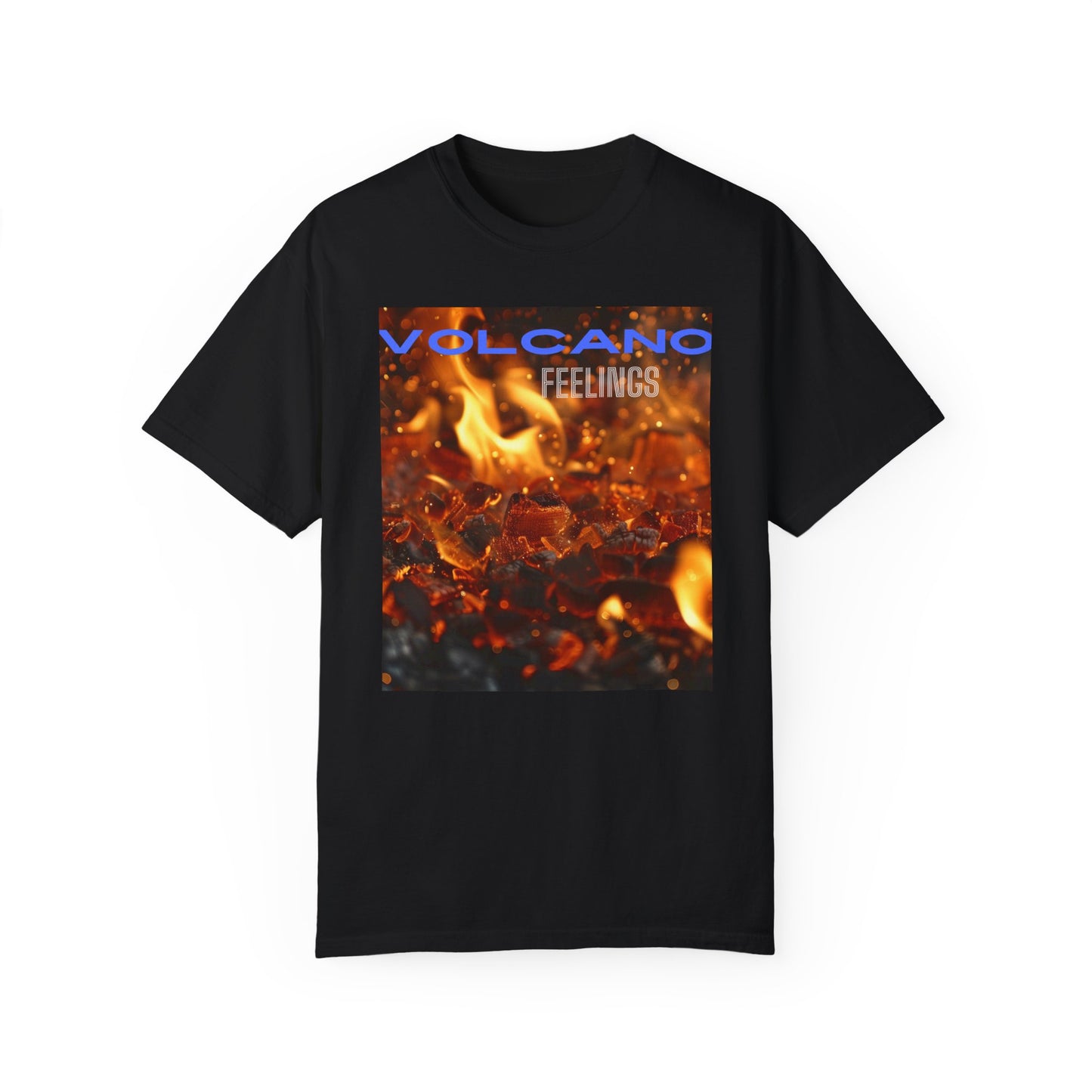 Volcano Feelings, a Unisex Garment-Dyed T-shirt