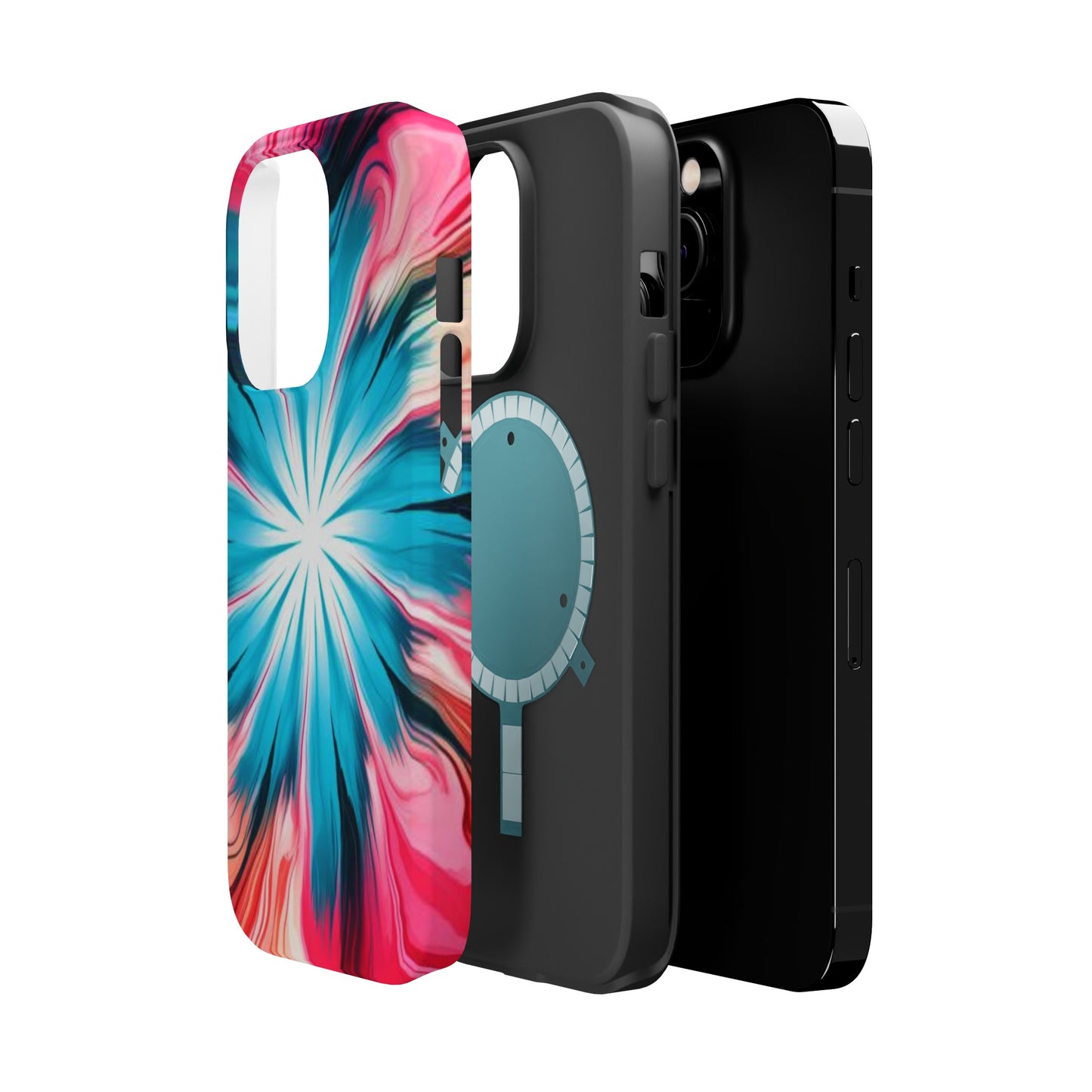 middle swirl tie-dye Magnetic Tough Cases