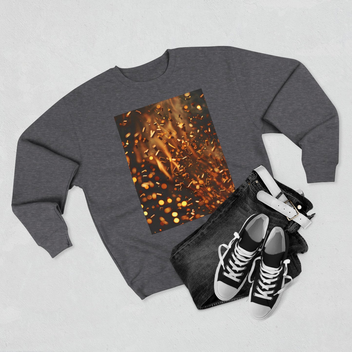 Fire pellets, a Unisex Crewneck Sweatshirt