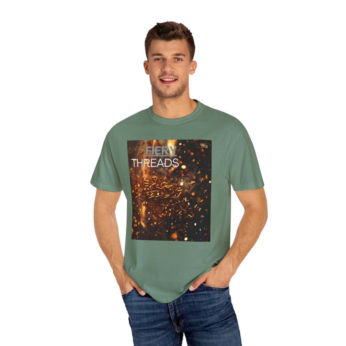 Fiery Threads, a Unisex Garment-Dyed Comfy  T-shirt