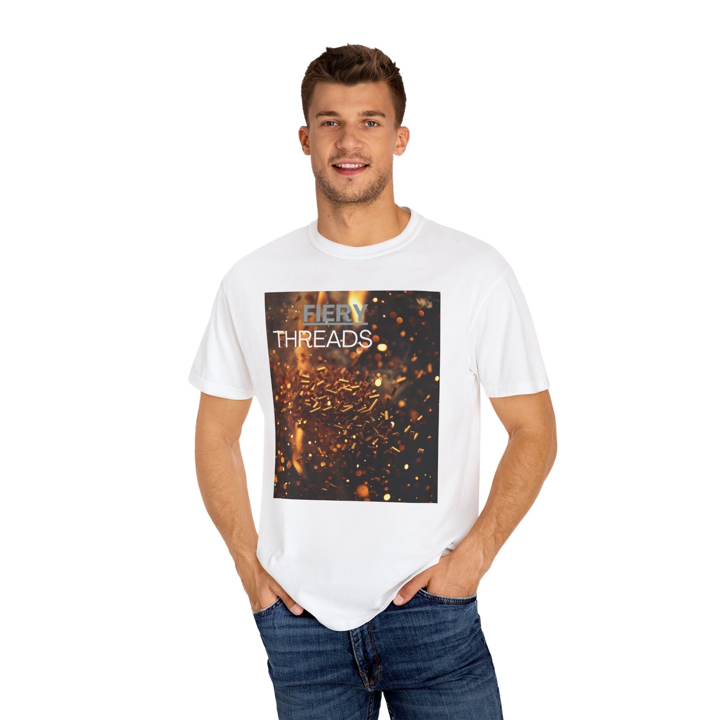 Fiery Threads, a Unisex Garment-Dyed Comfy  T-shirt