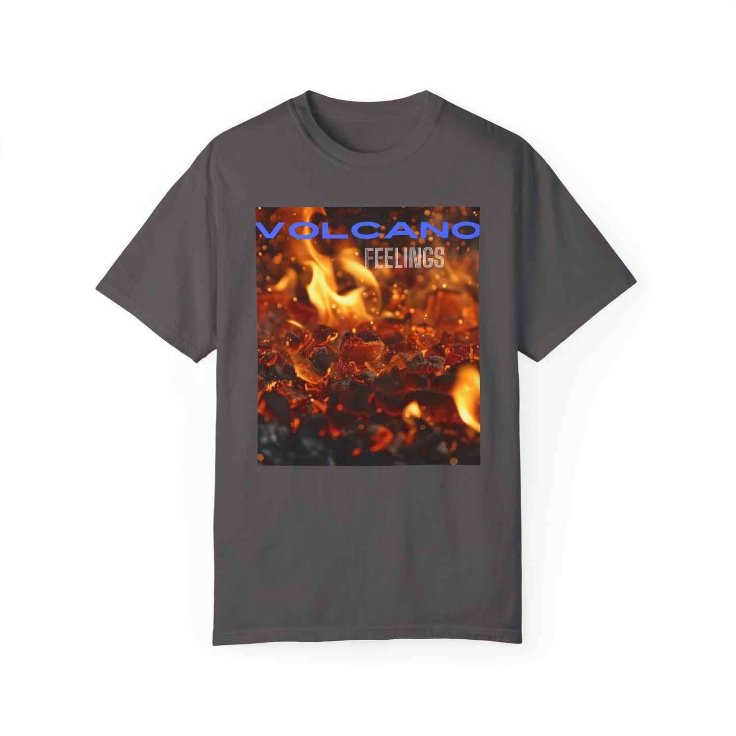 Volcano Feelings, a Unisex Garment-Dyed T-shirt