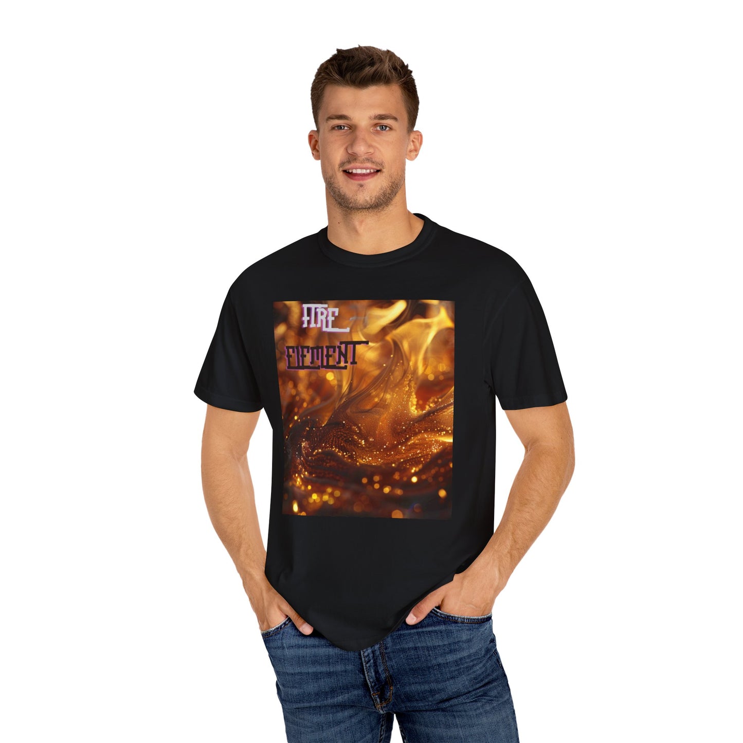 Fire Element, a Unisex Garment-Dyed T-shirt