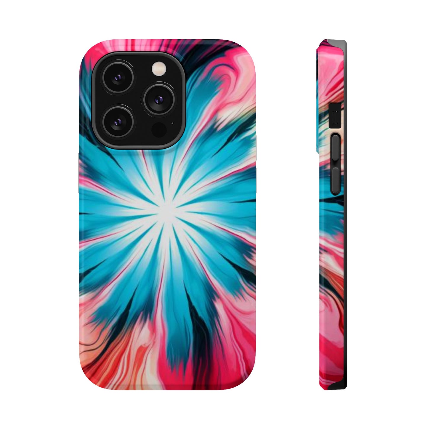 middle swirl tie-dye Magnetic Tough Cases