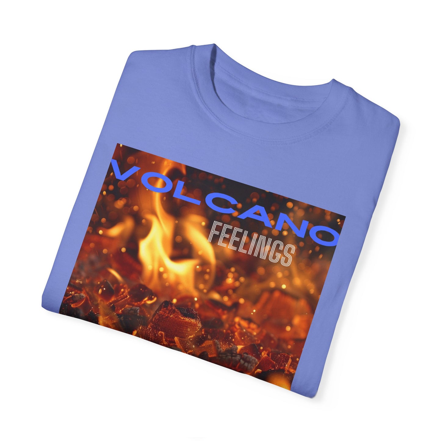 Volcano Feelings, a Unisex Garment-Dyed T-shirt