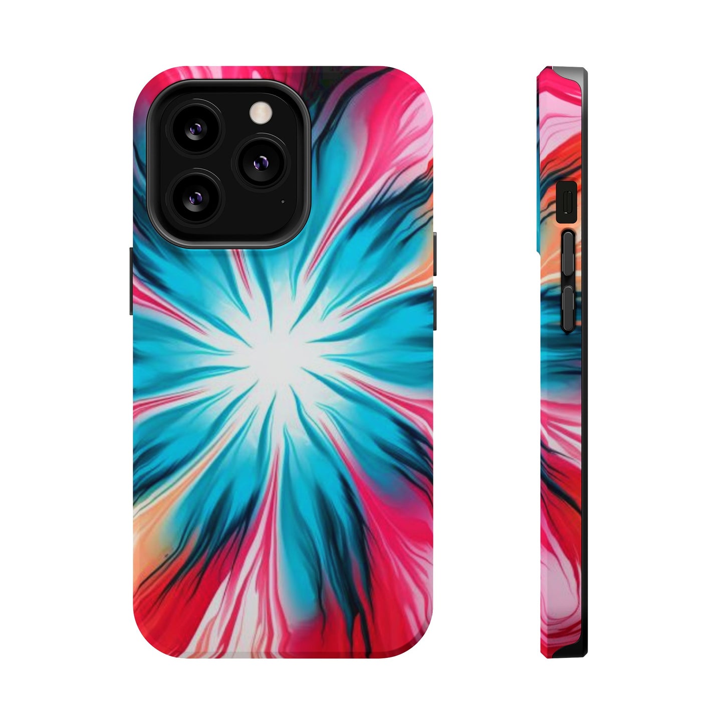 Floral tie-dye Magnetic Tough Cases