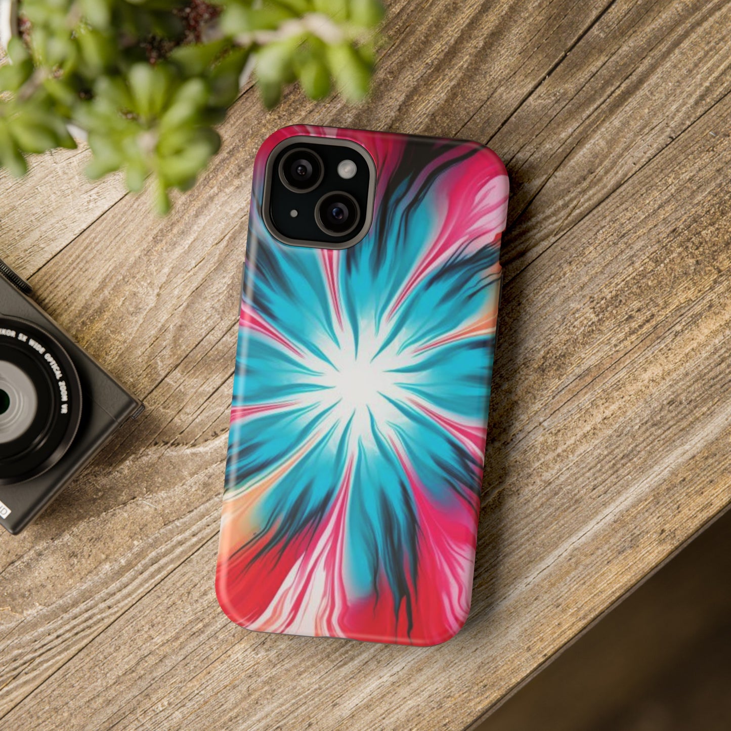 Floral tie-dye Magnetic Tough Cases